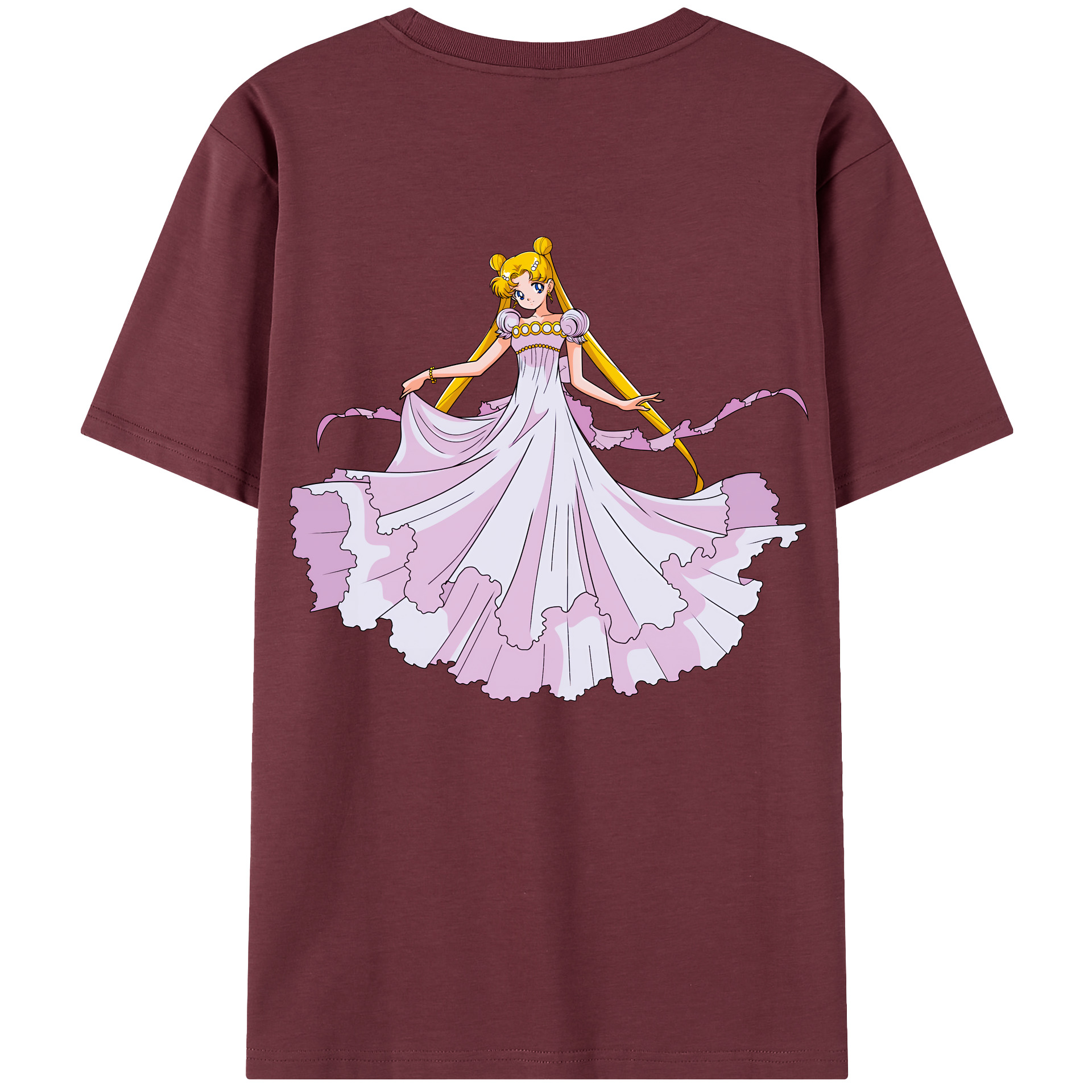 （画像用） 美少女戦士セーラームーン 愛野 美奈子 あいの みなこ Sailor Moon Aino Minako 綿100％半袖Tシャツ（背面プリント）